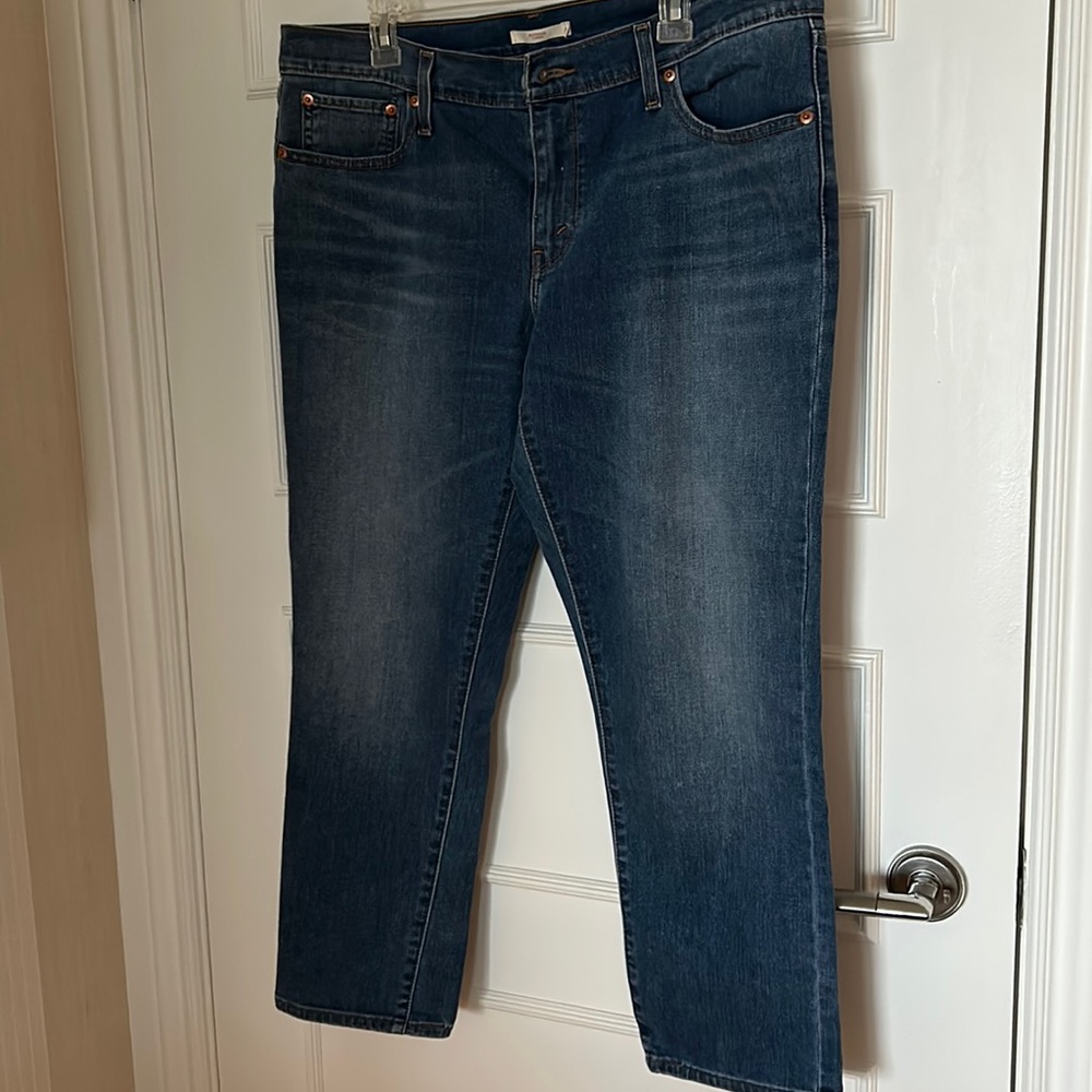 Lévis boyfriend cropped jean size 32